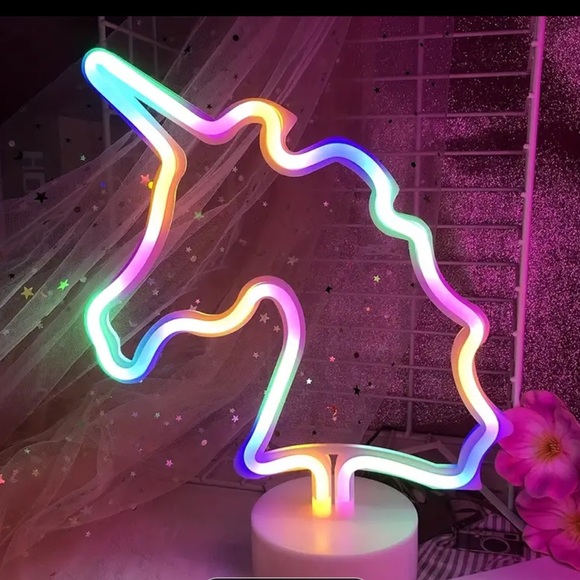 Other - Unicorn Neon Light on a base. Battery or USB powered.